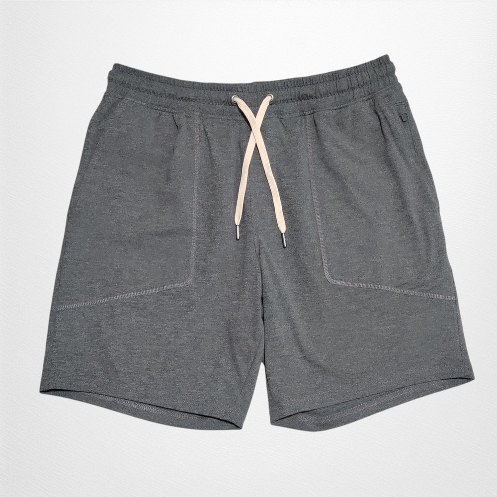 Right of Way Adam Leisure Shorts Mens Medium Gray 7" Inseam Zip‎ Pocket Lounge